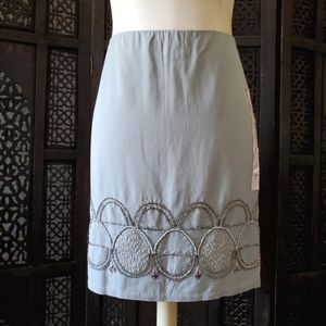 Beaded Banana Republic skirt 10P NWT